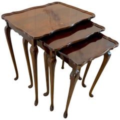 Antike Qualität Mahagoni-Tischgruppe, 3 Tische