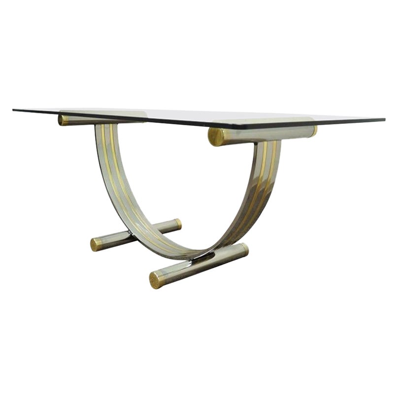 Mid-Century Modern Chrome Table Base Attributed to Romeo Rega