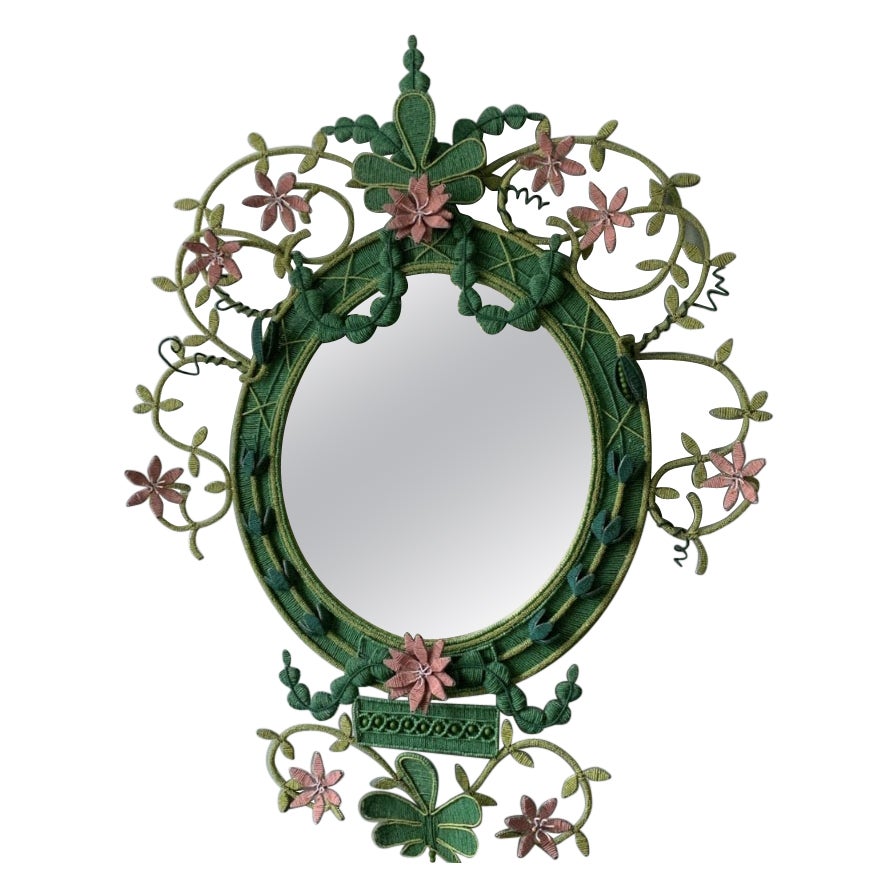 Gardener's Mirror Green and Pink