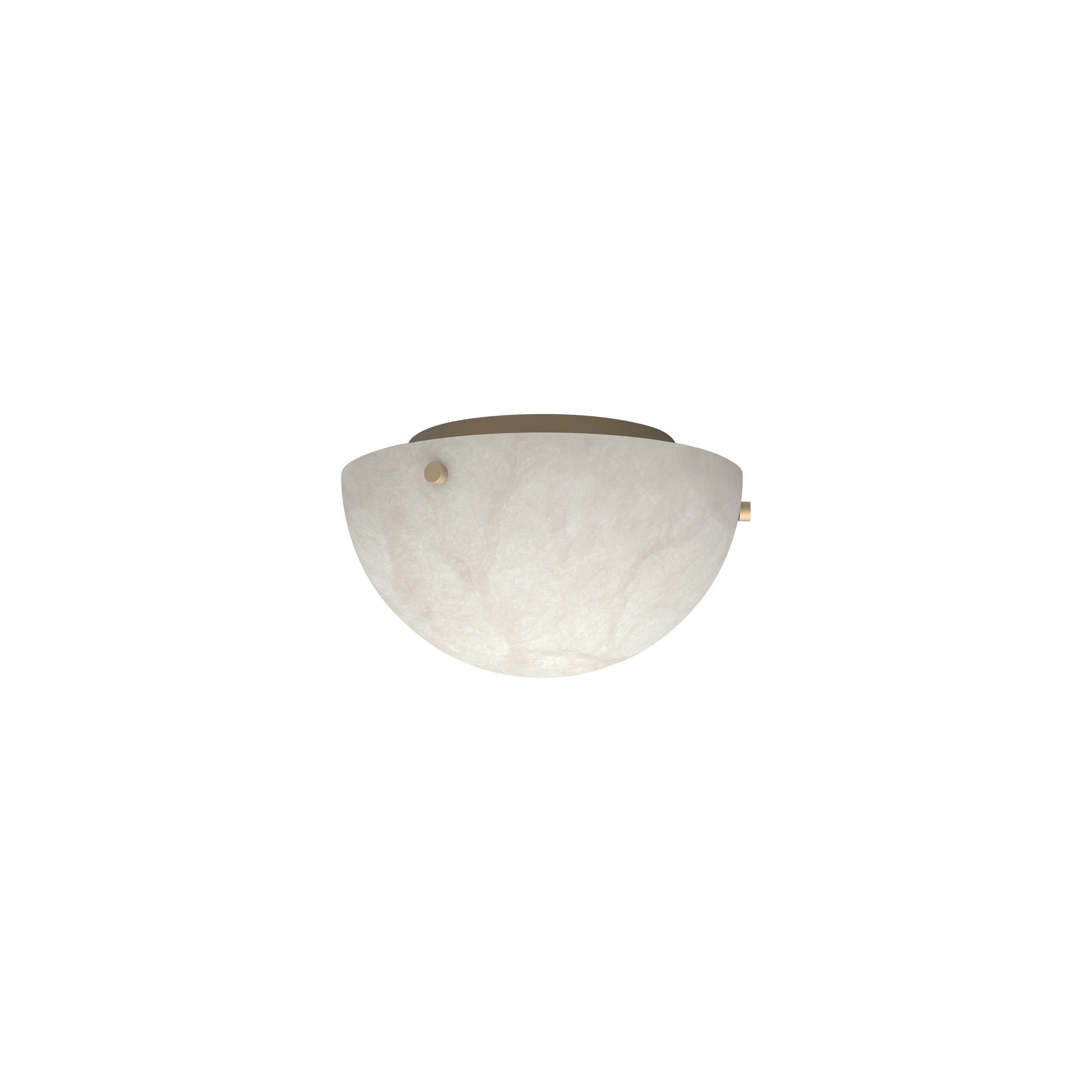 Contemporary Porta Flush Mount 301A in Alabaster by Orphan Work For Sale