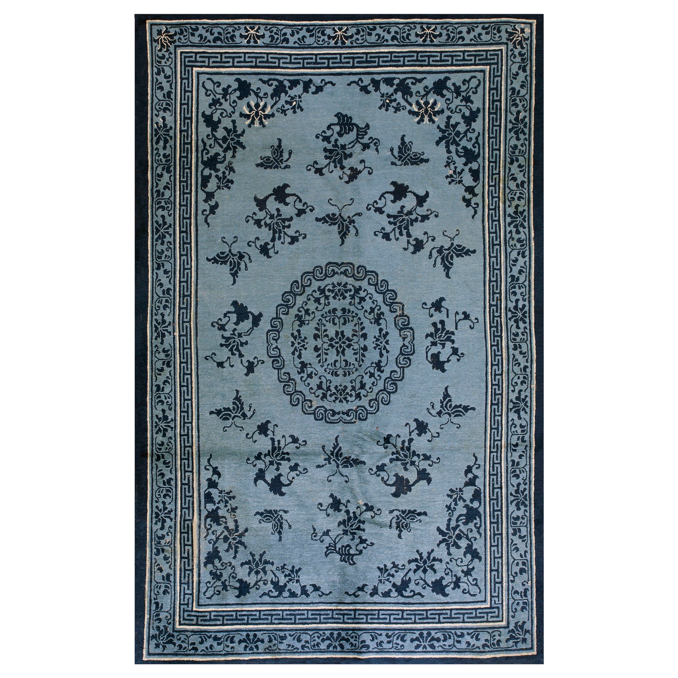 Mid 19th Century Chinese Ningxia Carpet ( 5'7" x 8'10" ‐ 170 x 270 )