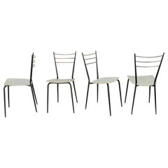  Italian Ding Room Chairs Attributed to Ico Parisi and Paolo di Poli 