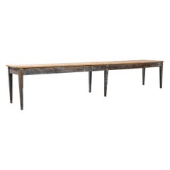 Early 20th Century French Long Wooden Table