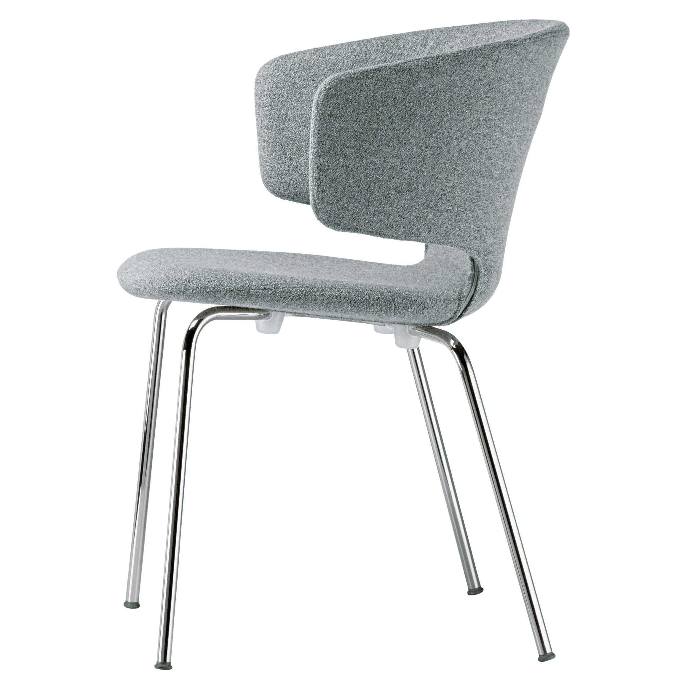 Alias 503 Taormina Chair in Gray Seat and Chromed Steel Frame by Alfredo Häberli For Sale