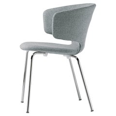 Alias 503 Taormina Chair in Gray Seat and Chromed Steel Frame by Alfredo Häberli