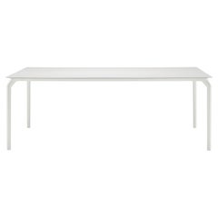 Alias Small 632 TEC 1000 Table in White with Lacquered Aluminum Frame