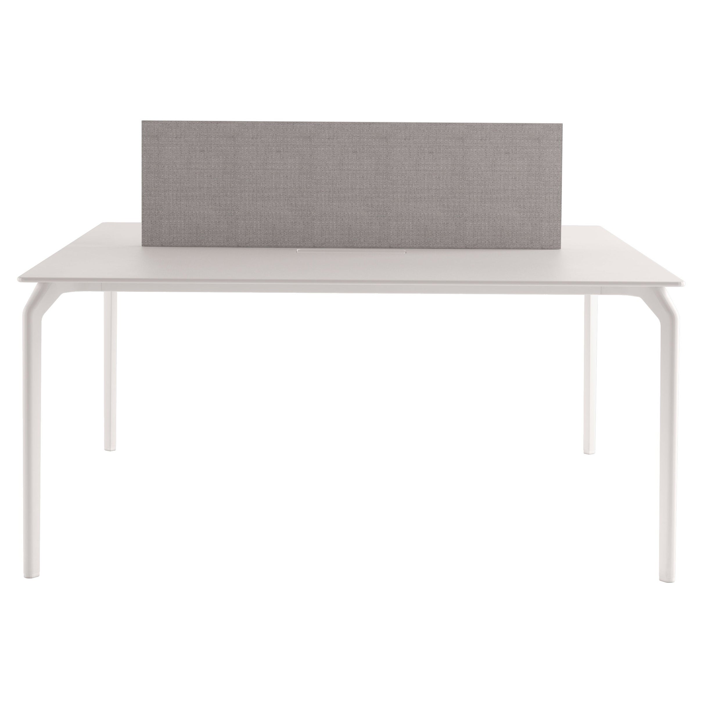 Alias 641 TEC Cable Table in White with Lacquered Aluminum Frame For Sale