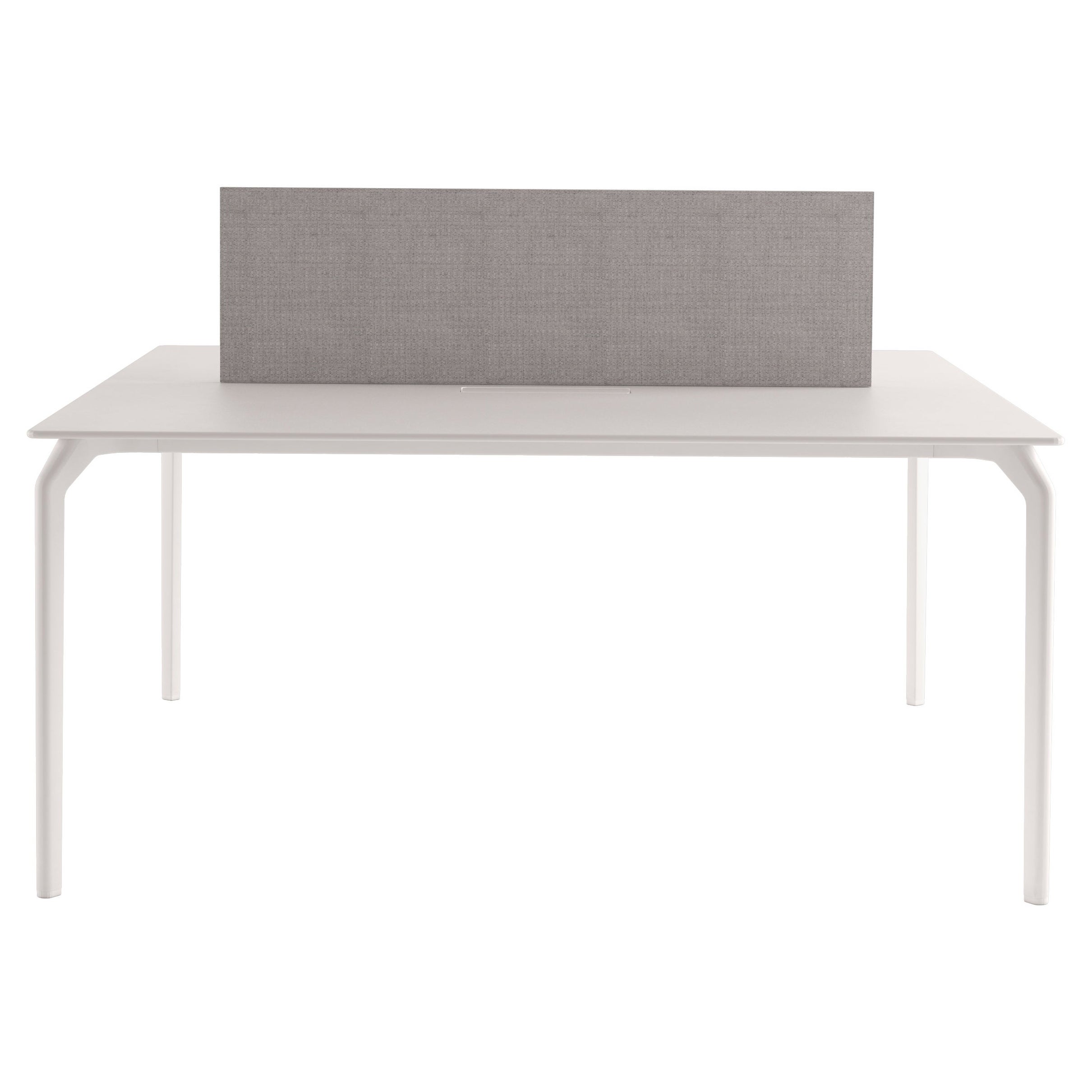 Table à câbles Alias 641 TEC en blanc avec cadre en aluminium laqué