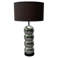 Vintage Mid-Century Modern Stacked Chrome Ball Table Lamp by George Kovacs, 1960's