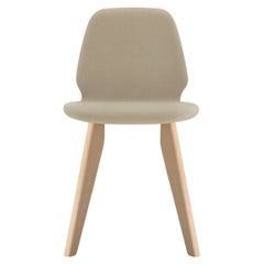 Alias 571 Chaise en bois Tindari avec assise beige et cadre en chêne par Alfredo Häberli