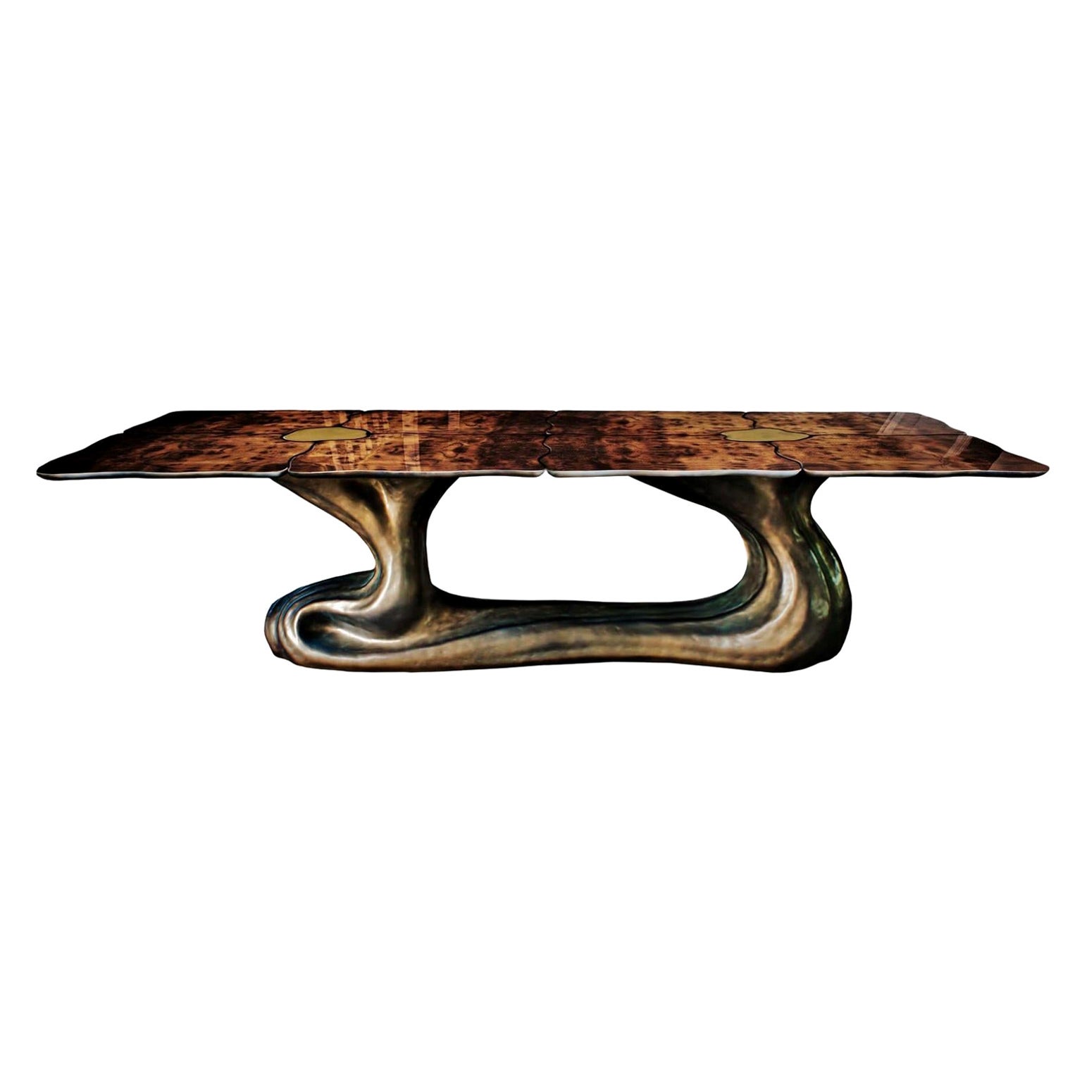 New Design Dining Table in Walnut Veneer for 10/12 Persons For Sale at ...