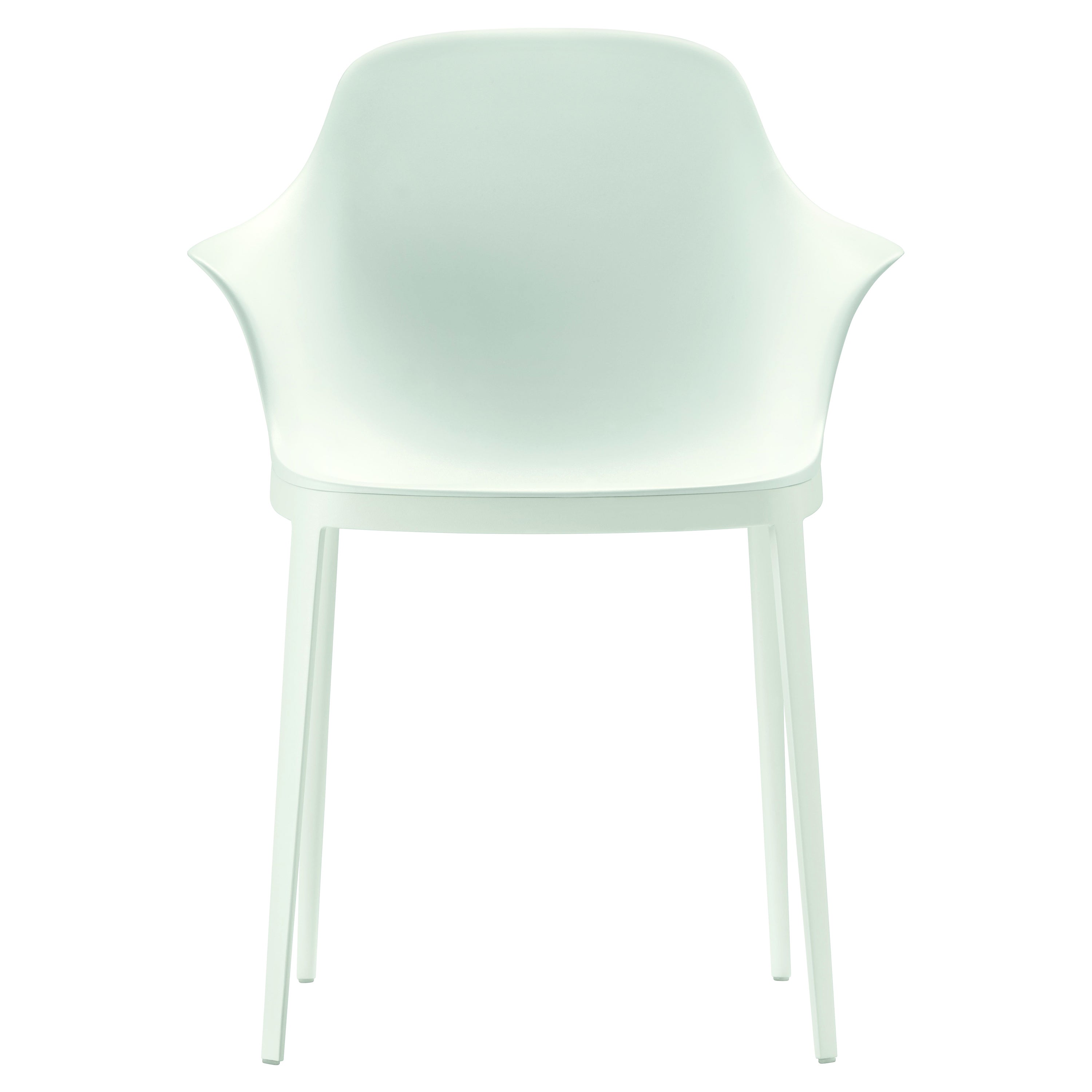 Alias 073 Elle Armchair in White Lacquered Aluminum Frame by Eugeni Quitllet For Sale