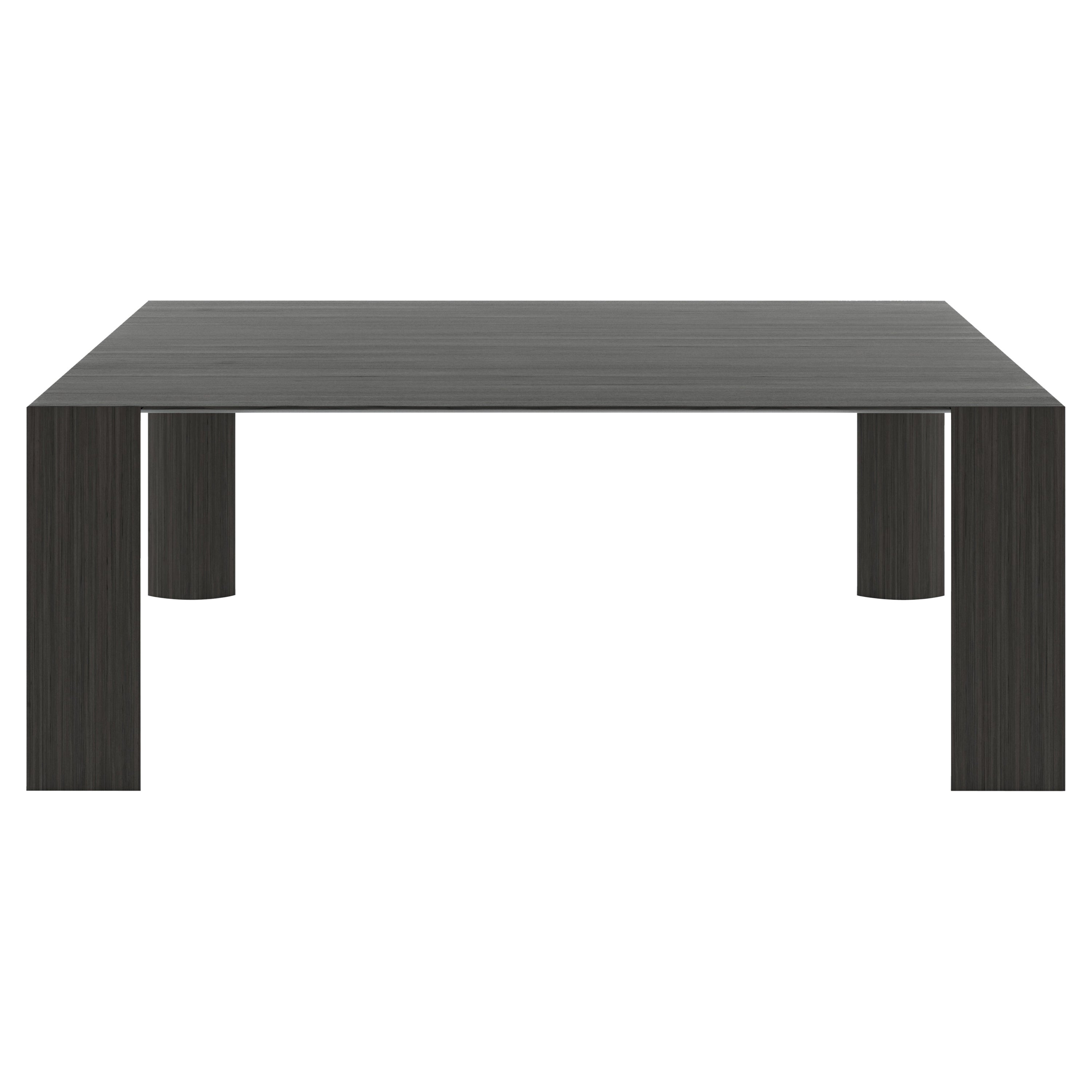 Alias 053 Hiwood Small Table with Dark Oak Top by Gabriele e Oscar Buratti For Sale