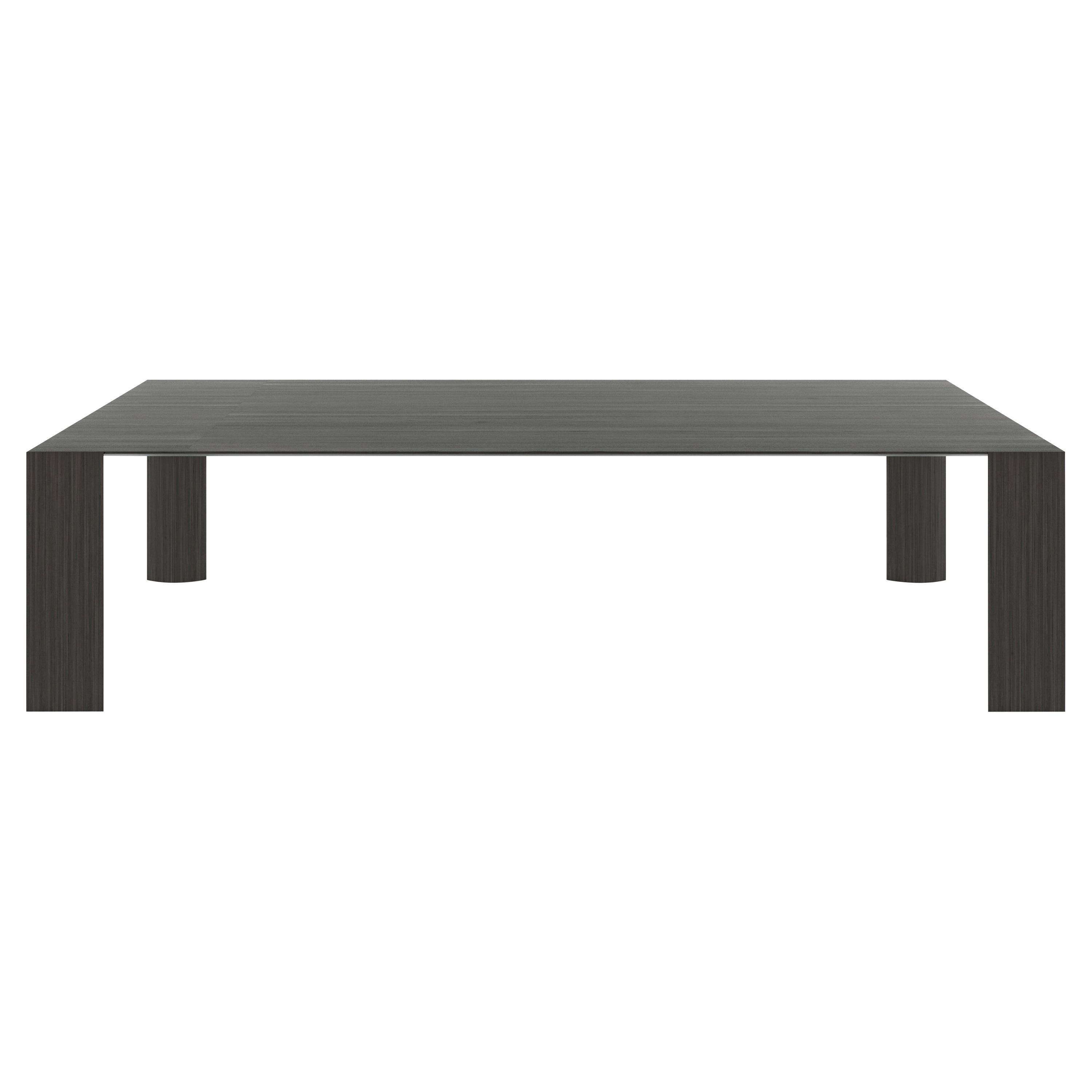 Alias 053 Hiwood Large Table with Dark Oak Top by Gabriele e Oscar Buratti