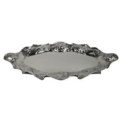 Fabulous Gorham Art Nouveau Martelé Silver Fish Platter 