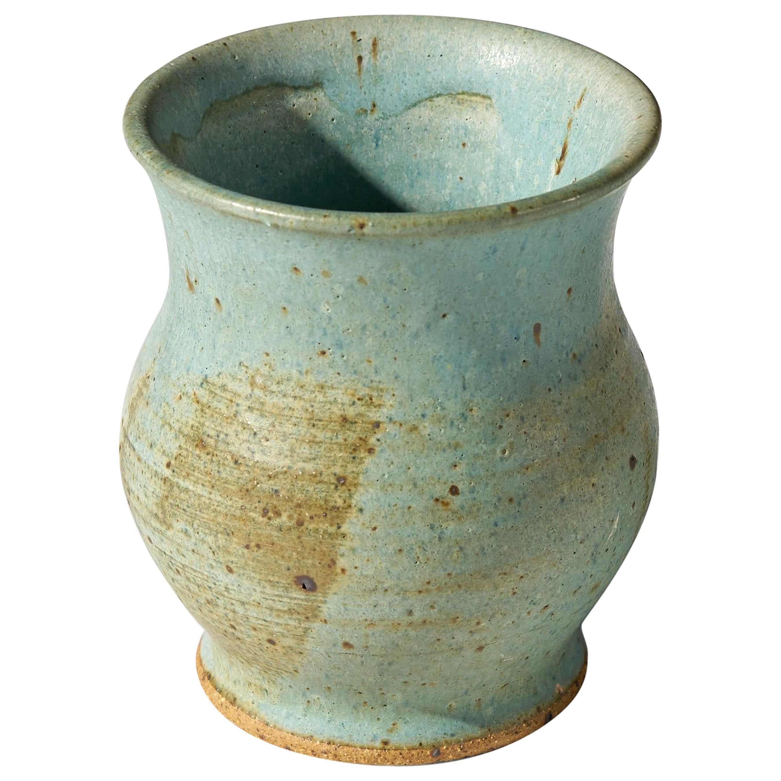 Mid Century Studio Pottery Vase For Sale