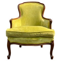 Upholstered Meyer Gunther Martini Chair in Green Velvet
