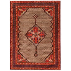Vintage Persian Serab Area Rug. Size: 2 ft 5 in x 3 ft x 4 in