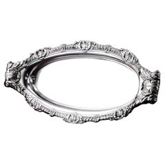 Antique Georgian Solid Silver Snuffer Pen Tray / Salver, Paul Storr, 1819