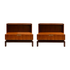 De Coene Pair of Beautifully Tailored Bedside Tables 1960's