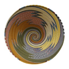 Handwoven Telephone Wire Accent, Chameleon