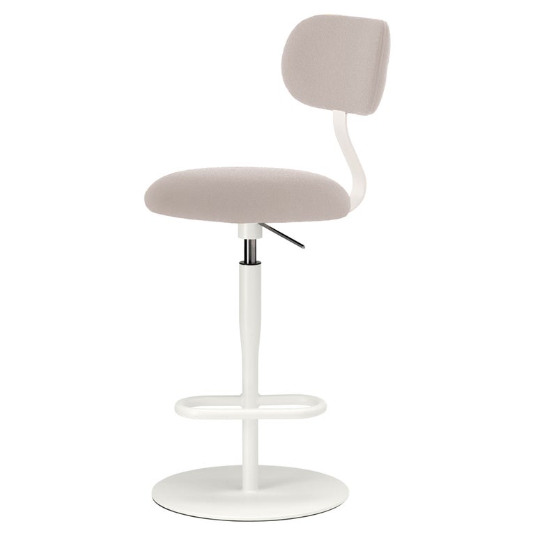 Alias 759 Atlas Adjustable Stool Backrest in Upholstery and White