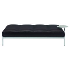 Alias P07 + P15 AluZen Bench with Low Table in Leather Seat & Aluminum Frame 