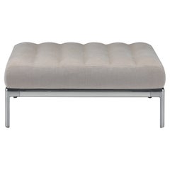Alias P10 AluZen Puf 80X95 A en beige con marco de aluminio pulido