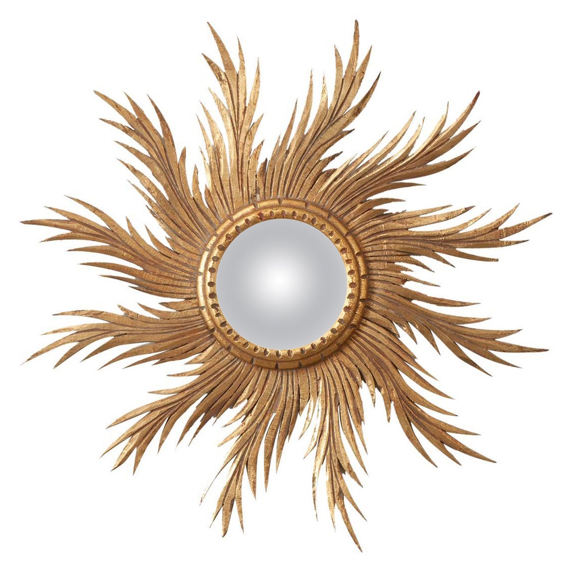 Gold Starburst Mirror at 1stDibs
