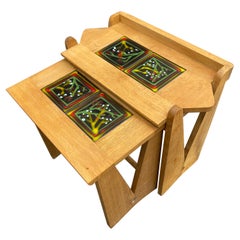 Guillerme and Chambron, 2 Nesting Tables, Edition "Votre Maison" circa 1970