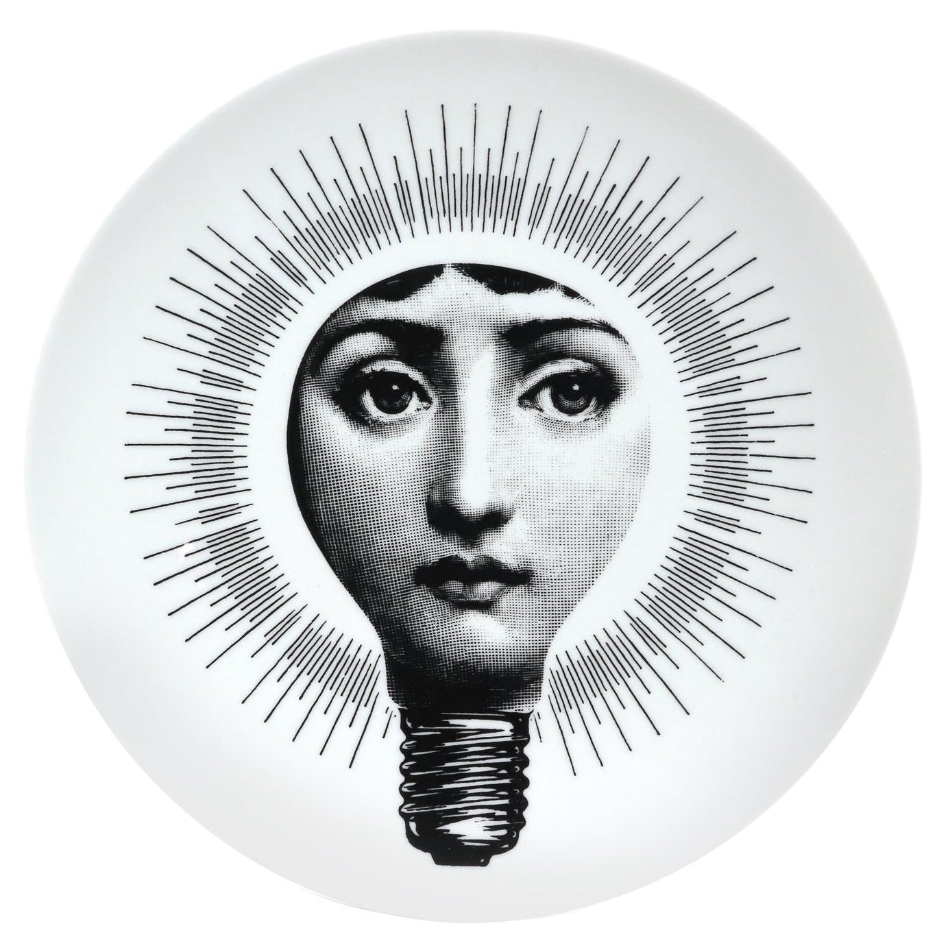 Plato de porcelana Fornasetti Temas y variaciones surrealistas, nº 83