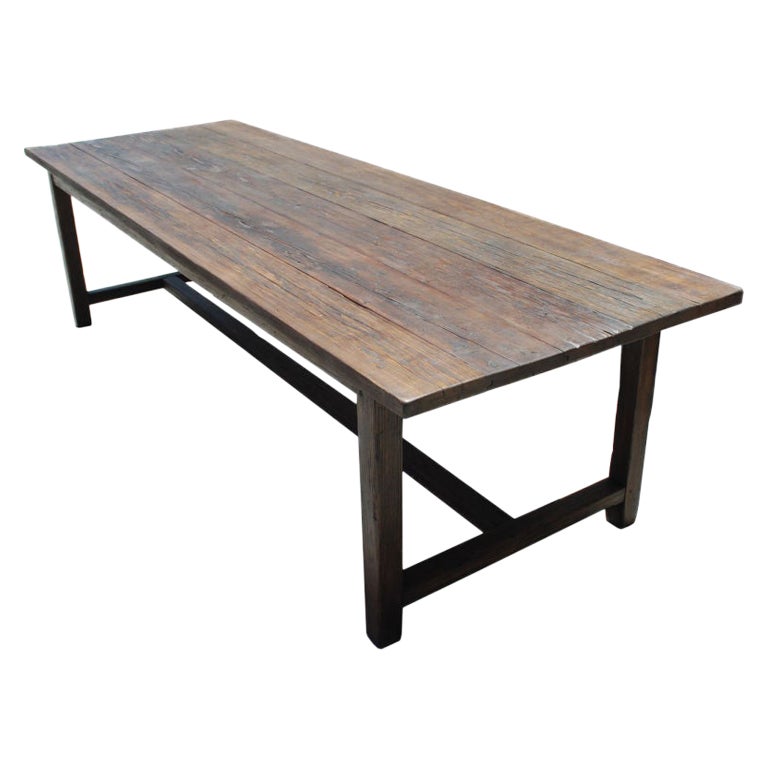 Farm Table in Reclaimed Fir, Custom Made by Petersen Antiques