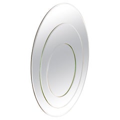 Circular Mirror with Beveled Glass