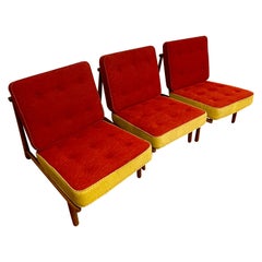 Alf Svensson Set of 3 Domus Easy Chairs by DUX