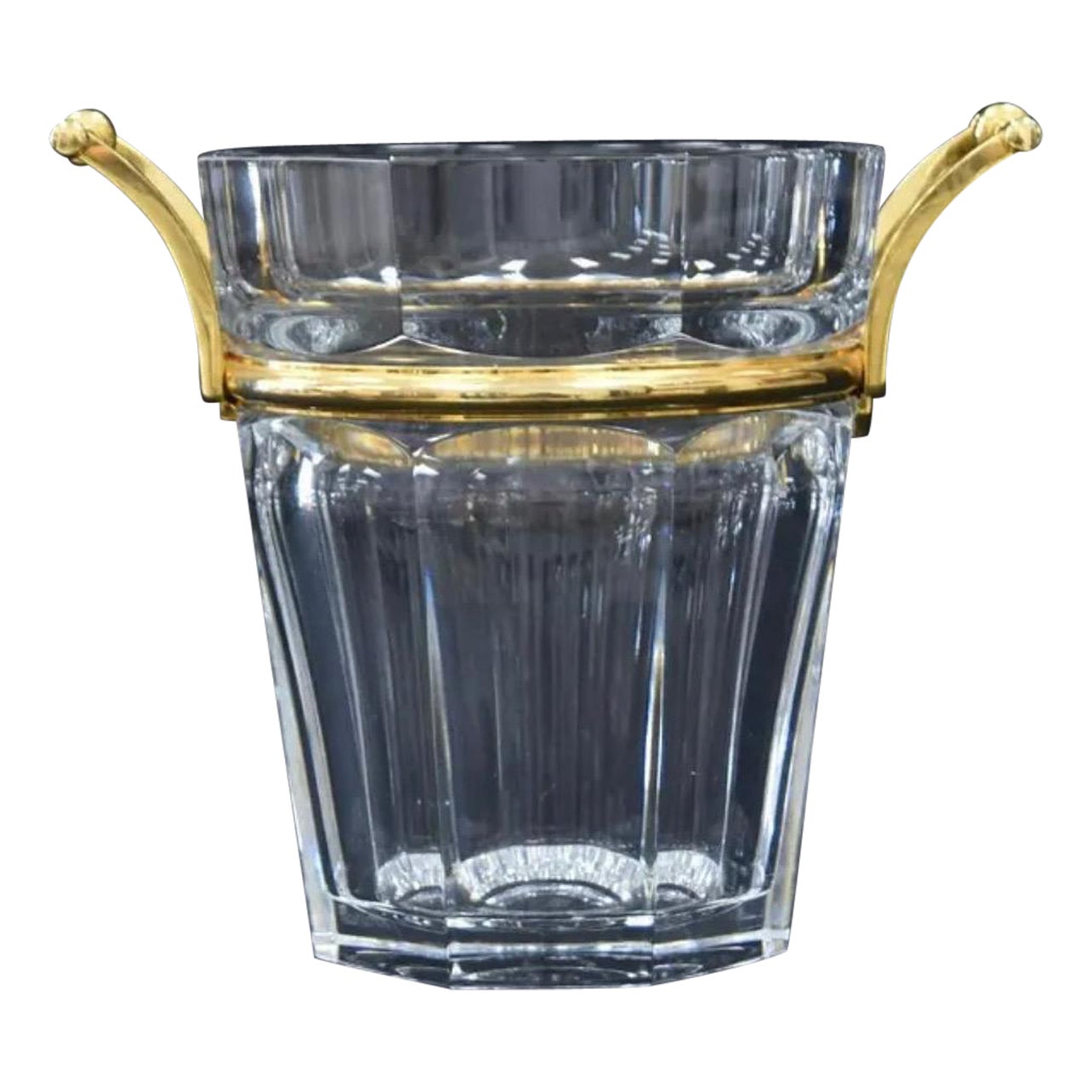 Modern Baccarat Moulin Rouge Harcourt Crystal Champagne Cooler Ice Bucket Vase For Sale