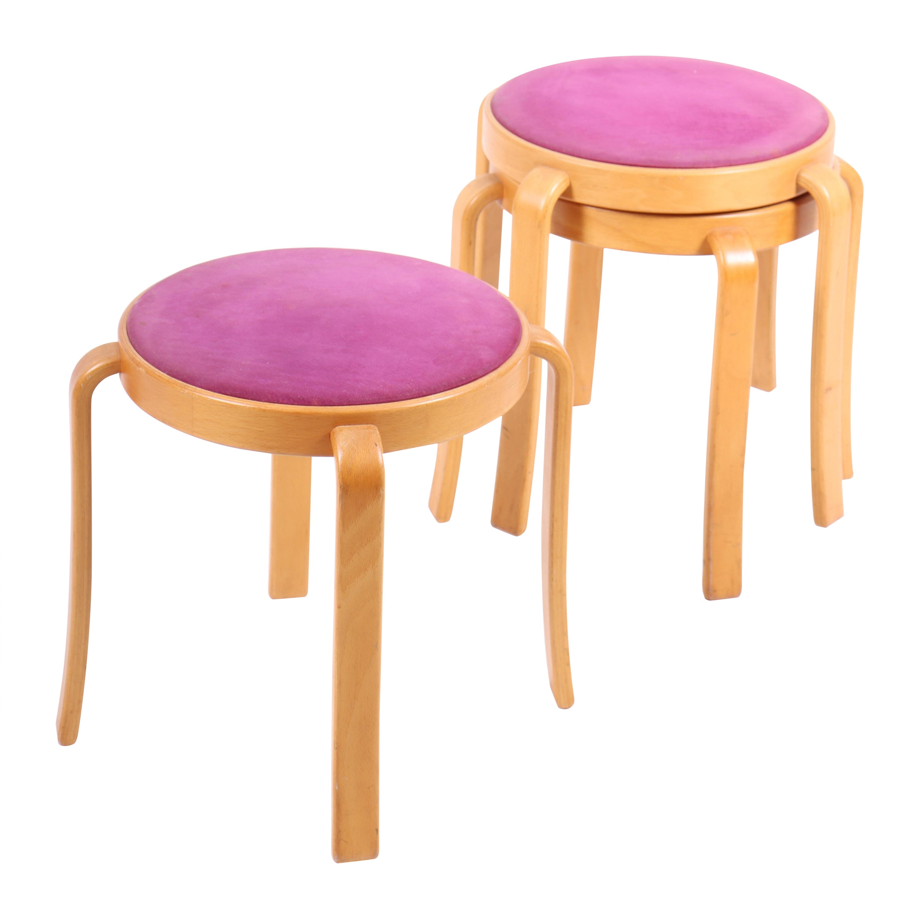 Set of Three Stools, Designed by Rud Thygesen, 1980 For Sale