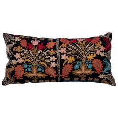 Suzani Pillow Cover Made from a Vintage Velvet Suzani