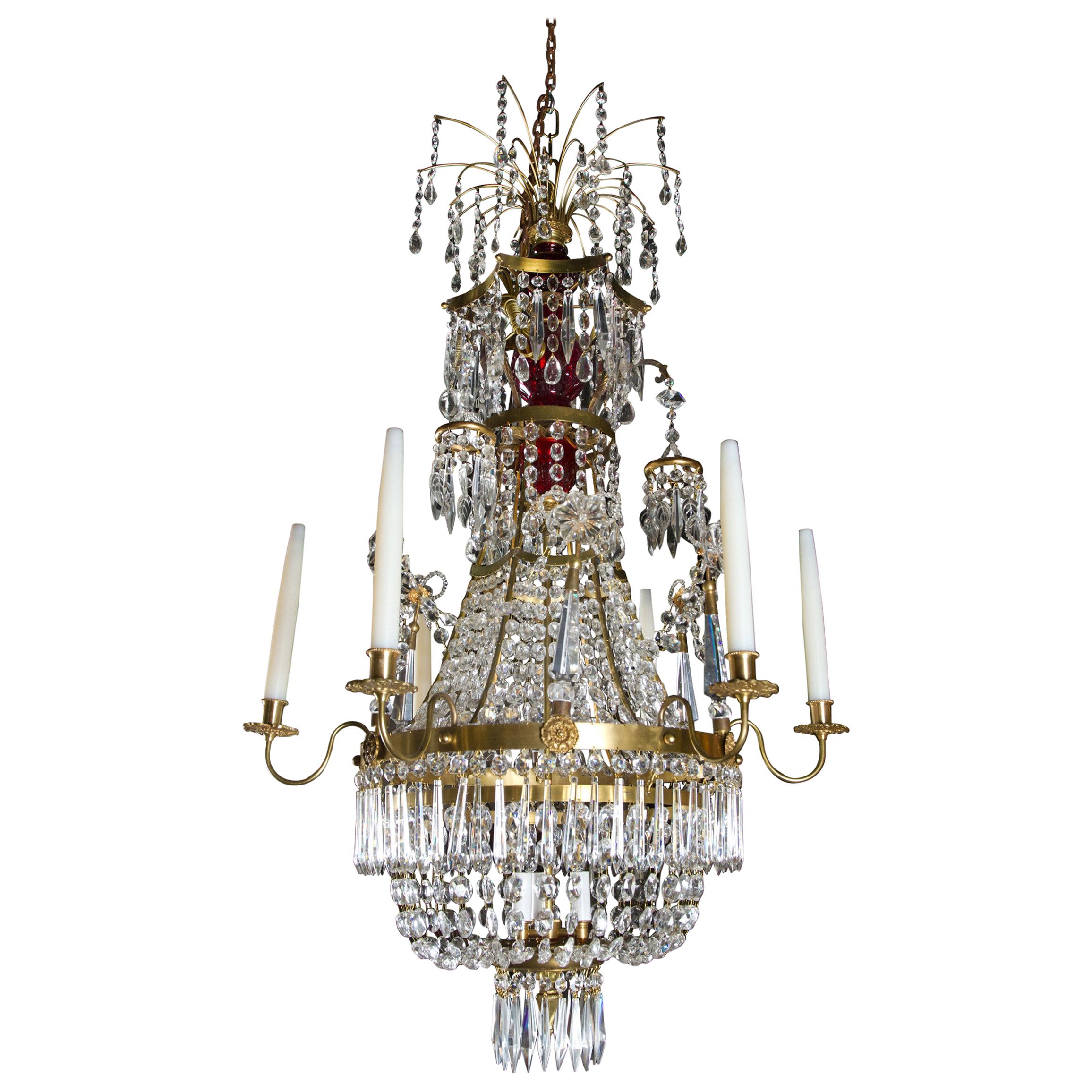 Neoclassical Russian Style Chandelier
