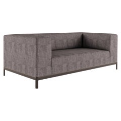 P32 Soft Sofa aus AluminiumZen mit Polsterung und lackiertem Aluminiumrahmen