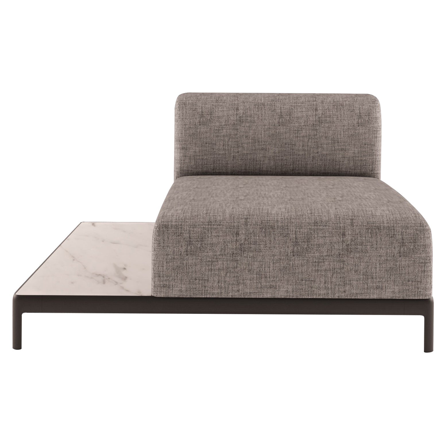 Alias P46 AluZen Soft Top Sofa with Upholstery and Lacquered Aluminum Frame For Sale