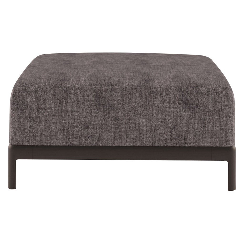 Alias P51 AluZen Soft Pouf with Upholstery and Lacquered Aluminum Frame