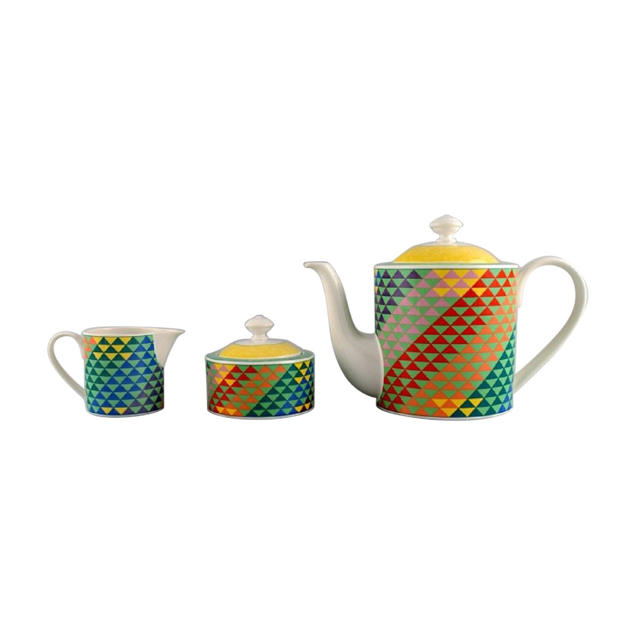 Gallo Design, Germany, Pamplona Coffee Pot, Sugar Bowl and Creamer For Sale