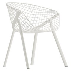 Alias 040 Kobi Chair in White Lacquered Aluminum Frame by Patrick Norguet