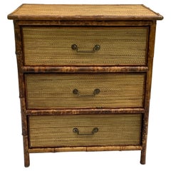 Edwardian Era Tortoise Bamboo Chest