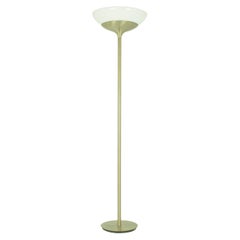 Artemide Lámpara de pie Aminta de metal niquelado y cristal opalino de E. G. Schweinberger