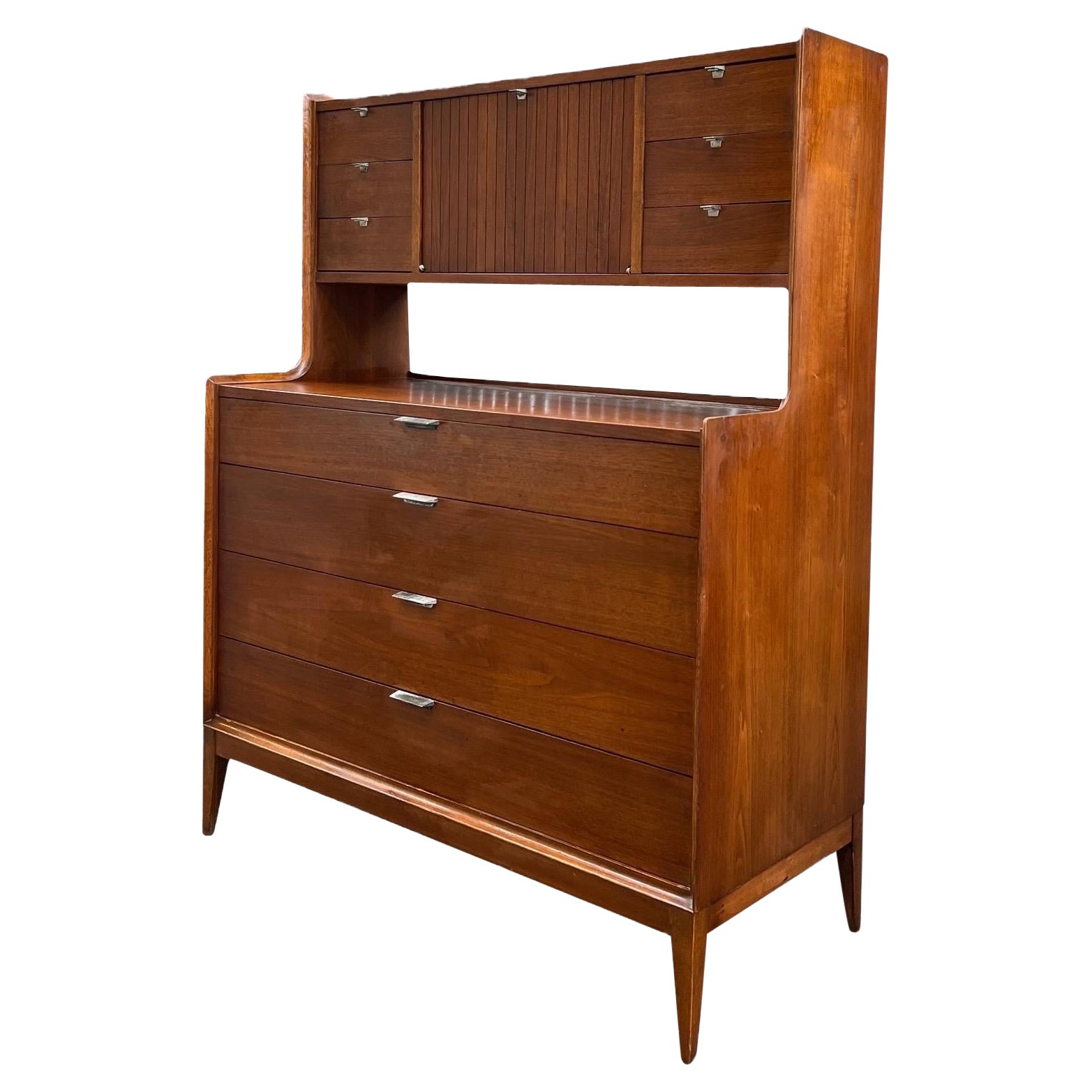 Vintage Mid Century Modern Dresser Dovetailed Drawers Arthur Umanoff 

