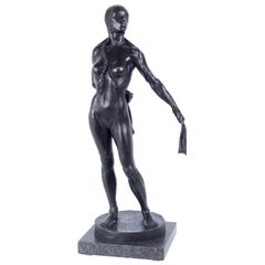Powerful Hermanas: Irene, Female Nude Bronze Sculpture by Dean Kugler