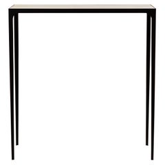 The 'Esquisse' Wrought Iron and Ivory Parchment Console by Design Frères