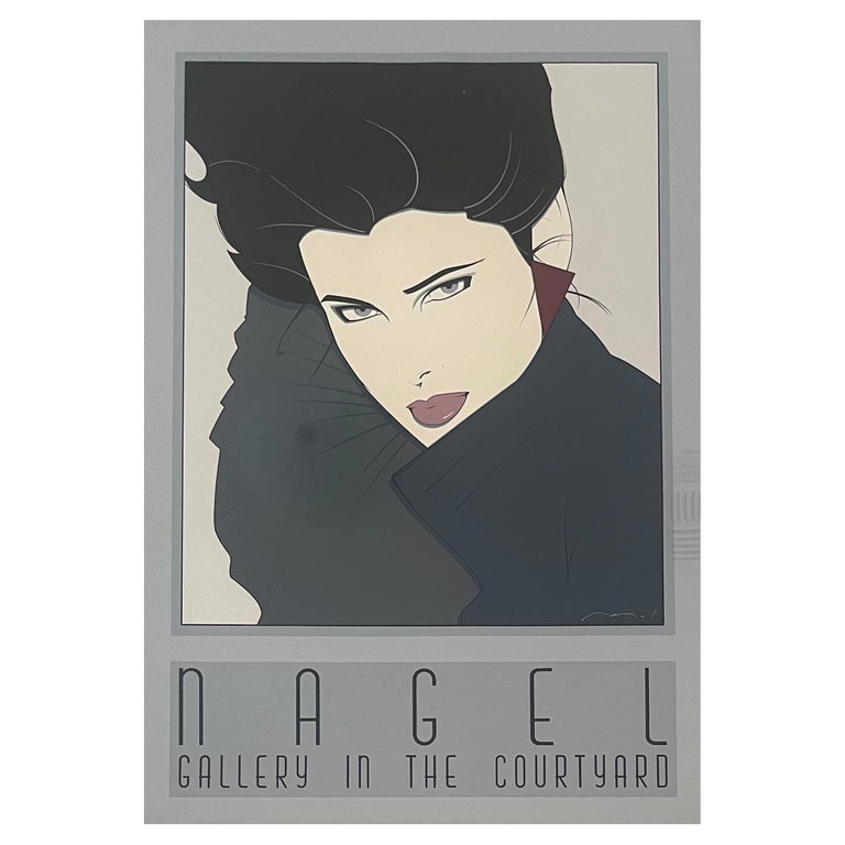 Limited Edition Serigraph "Gallery in the Courtyard" by Patrick Nagel For Sale