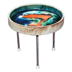 Helmuth Schäffenacker Unique Ceramic Side Table 1960s